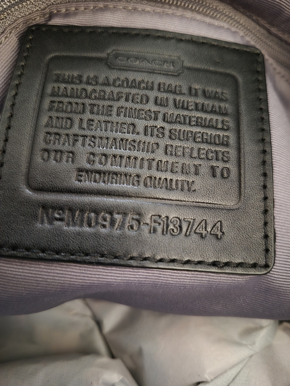 Coach Black Signature Jacquard Shoulder Bag - Picture 6 of 9